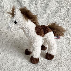 Douglas The Cuddle Toy Brown White Spotted Pinto Pony Paintbrush Plush 9" Tall